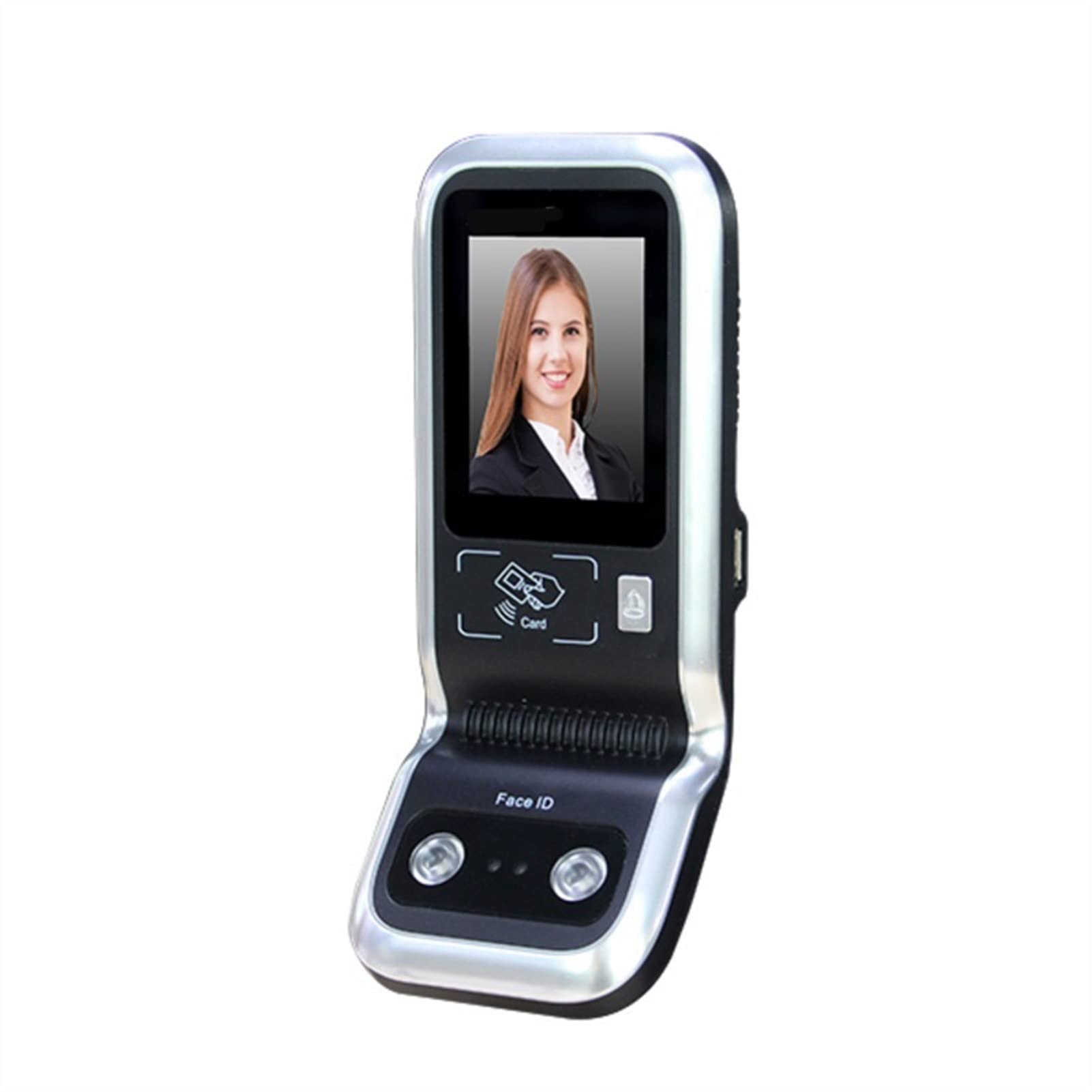 Taktowanie w Maszynie, 2,8 calowy ekran dotykowy Biometric Security Control Control Control Accession Face System Dostęp do drzwi Rfid. Czytnik kart(Spanish)