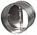 VENTS-US KOM 250 U Galvanized Steel Round Back Valve, 10-Inch