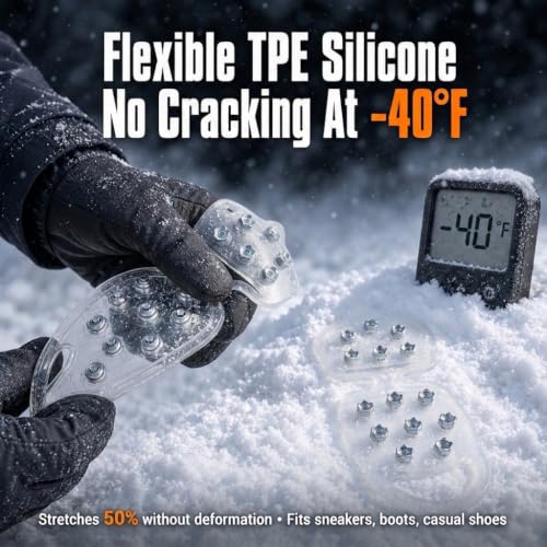 Image of Proberos 14 Studs Antislip Ice Cleats Silicone Boot Grippers