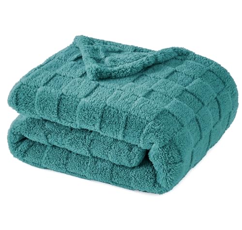 Image of VAS COLLECTIONS Coral Flannel Baby Blanket | Ultra Soft & Fluffy AC Blanket | 300 GSM, 800 g Lightweight All-Season Wrapping Sheet for Newborns (Beige, 130x105 cm, 3-24 Months) (Coral Aqua)