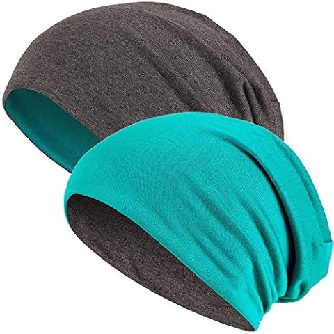 Hatstar Slouch Gorro Largo Reversible Gorro de Punto 2 en 1 Cover