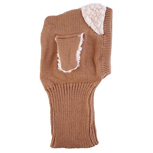 Scarf Woolen Earflap Hood Warm Skull Knit Caps，Crochet Earflap Pilot Hats Beanie Cap for Toddlers Baby Girls and Boys4