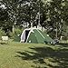 vidaXL Tent with Roof Other with Air Vent Green and Black 510 x 240 x 156 cm Polyester