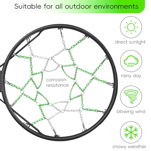 Image of Basketball Net Heavy Duty Replacement,Carbon Steel Chain Basketball net