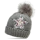 mit tierschutzgerechtem XL Kunstfell Bommel - ca. 13 cm Durchmesser