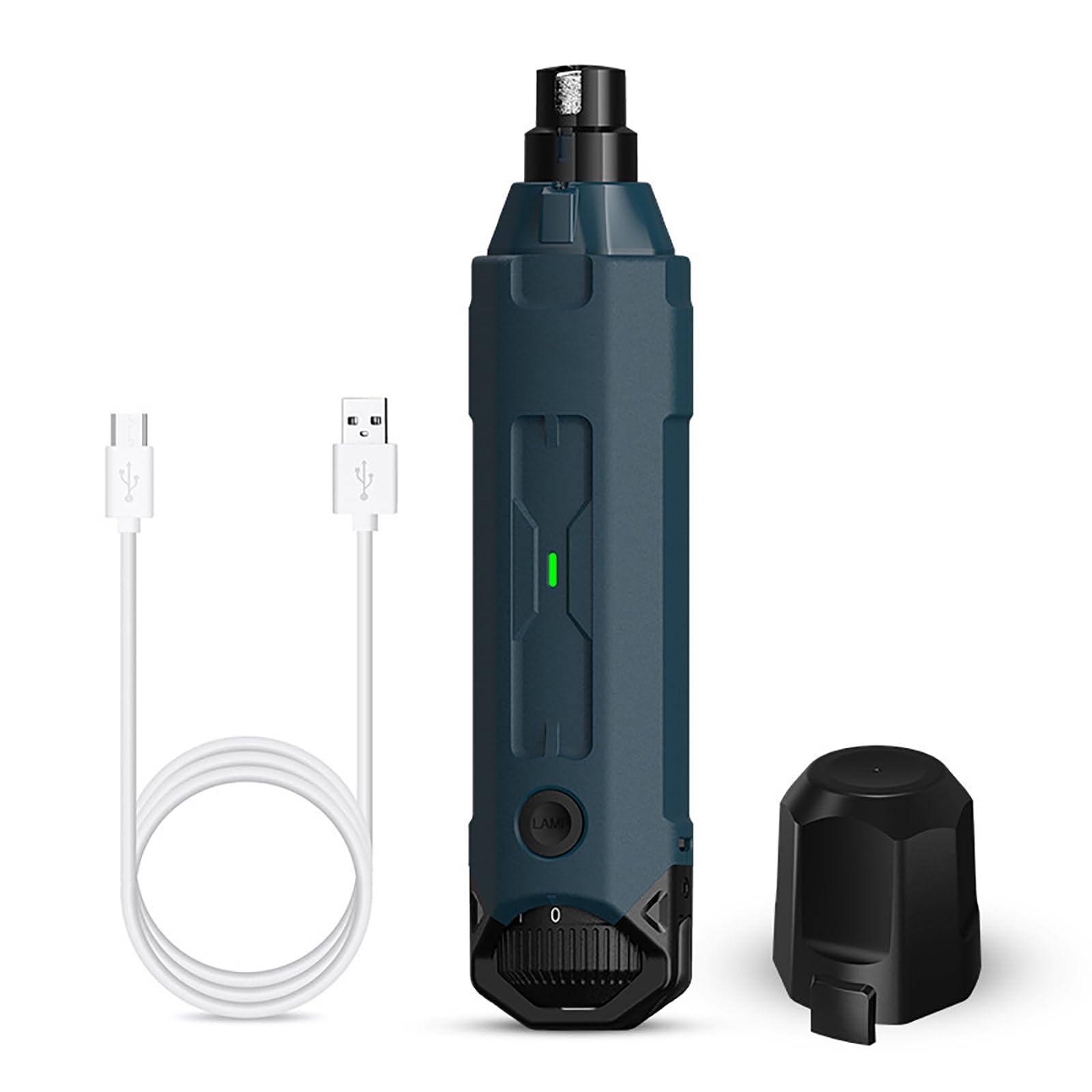 TsoLay Cortauñas para Gatos, Molinillo De Uñas para Perros con 2 Luces LED, Cortauñas Eléctrico Recargable para Mascotas De 6 Velocidades, Mango Ergonómico, para Perros Mascotas Gatos