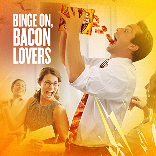 Slim Jim Smoked Bacon Jerky, Hickory Flavor, 10g Protein Per Serving, 2.75 oz. (1 Count)