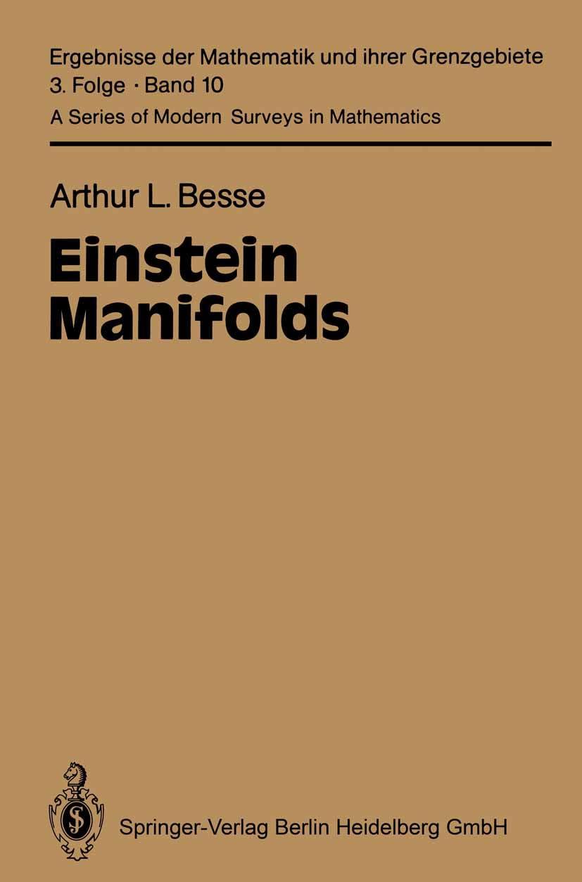 Einstein Manifolds (Classics in Mathematics) (English Edition)