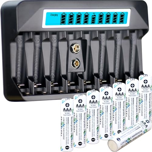 Chargeur de batterie AA AAA NiMH intelligent à charge par impulsion 5V USB-C pour piles de jouets