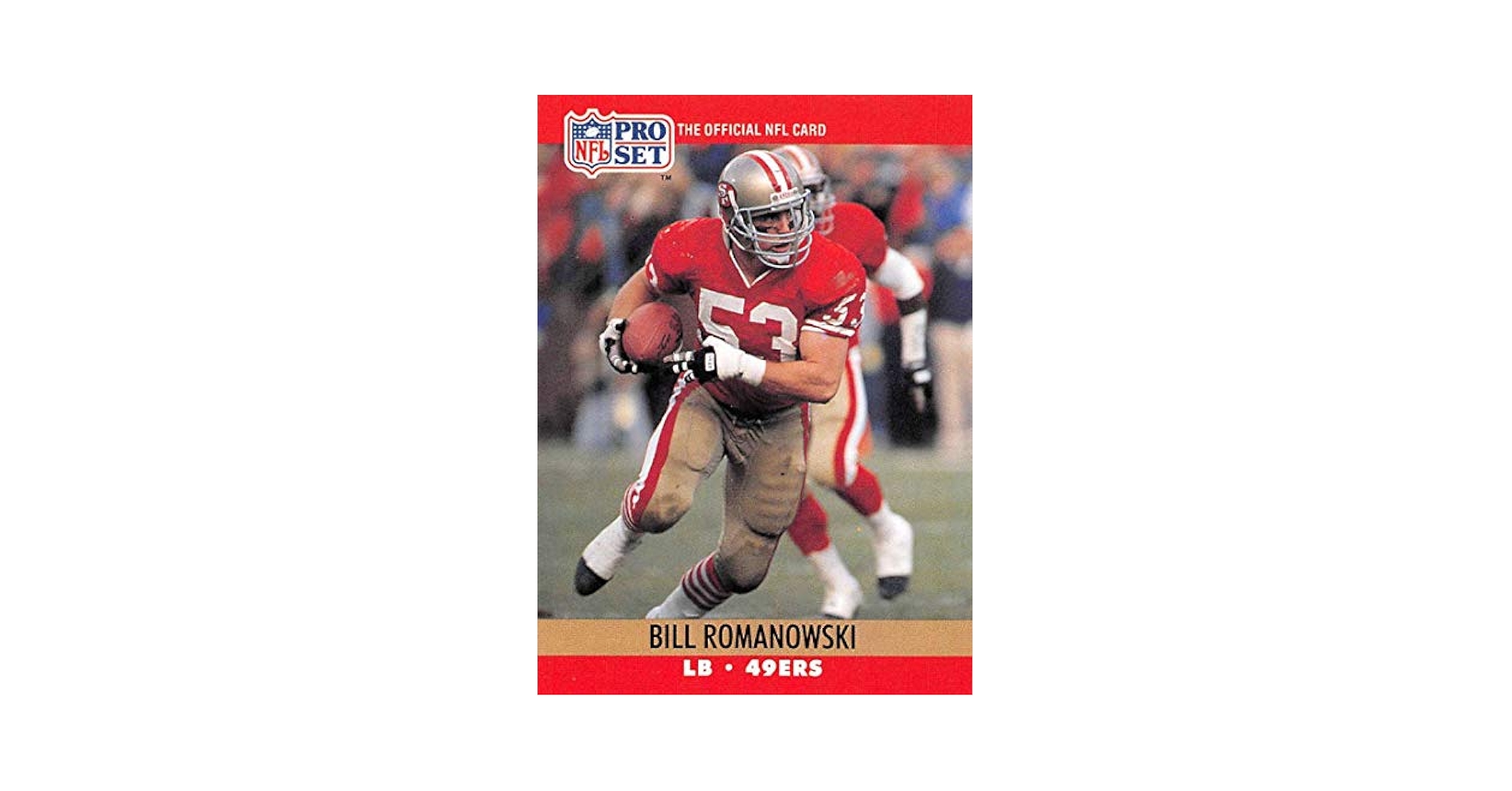 Amazon.com: 1990 Pro Set Football #642 Bill Romanowski RC