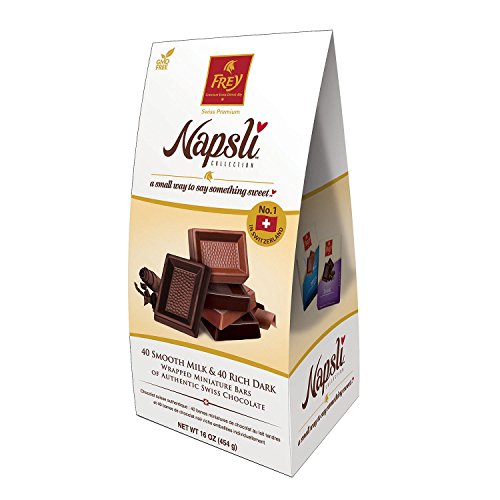 Frey Napsli Smooth Milk Chocolate and Rich Dark Chocolate Miniature Bars (16 oz.)