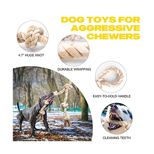 Fida-Dog-Rope-Toys-for-Aggressive-ChewersLarge-Dog-Toy-Designed-for-Tug-of-War-Tough-Dog-Rope-Toy-Indestructible-Made-of-Undyed-Natural-Cotton-29-Large-Dog-Toys-with-3-Big-Knots-and-a-Handle Fida Dog Rope Toys for Aggressive Chewers - Natural Cotton & Durable.
