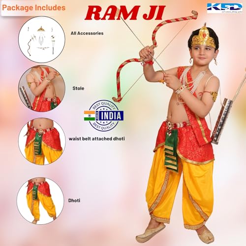 Image of Kaku Fancy Dresses Ram Costume for Kids Infant Baby Ram Dress for Boys with Accessories