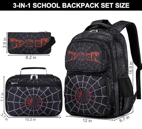 JIANYA School Backpack for Boys and Girls Elementary Children's School Bag Kids Backpack with Lunch Box