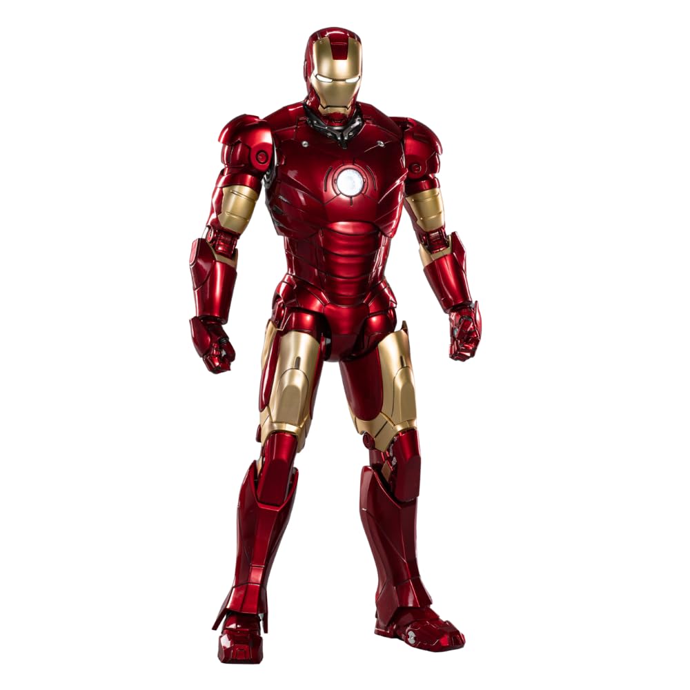 ZD Toys - Statuetta da collezione Iron Man Mark 3, 35,5 cm, parti intercambiabili, oggetti da collezione di alta qualità, materiale in PVC resistente, dai 15 anni