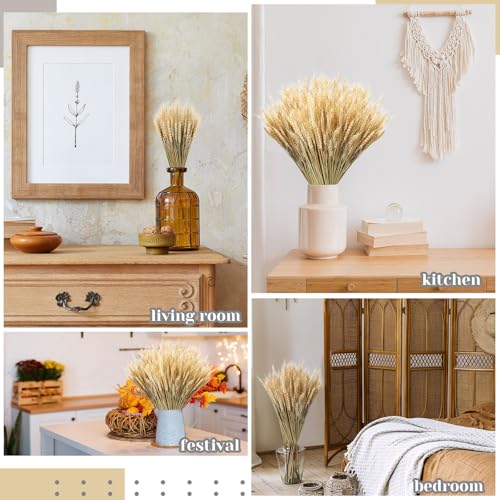 Tiges de blé séchées naturelles décoratives pour centre de table champêtre - 7