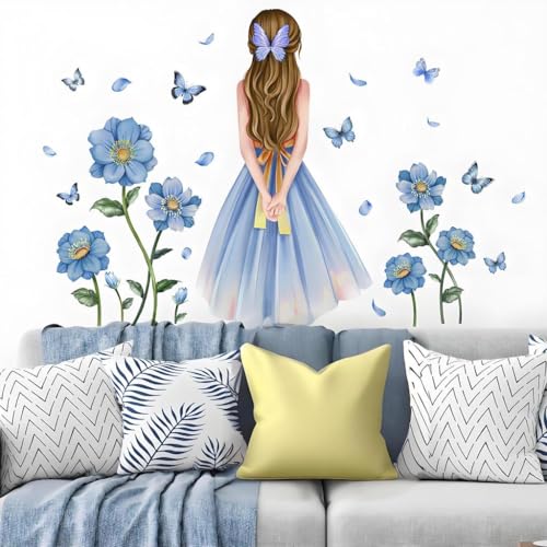 Vinilo Decorativo Mariposa Niña 35x11.8 pulg Impermeable