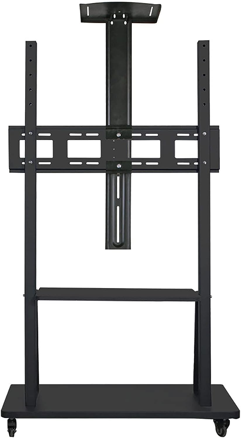 OLSKFUH Mobile Tv Stand, Rolling Tv Stand, Mobile Tv Cart, Mobile Tv All-In-One Stand Cart, Suitable For 32-65 Inch Tv Screens, Bearing Up To 45.5Kg,