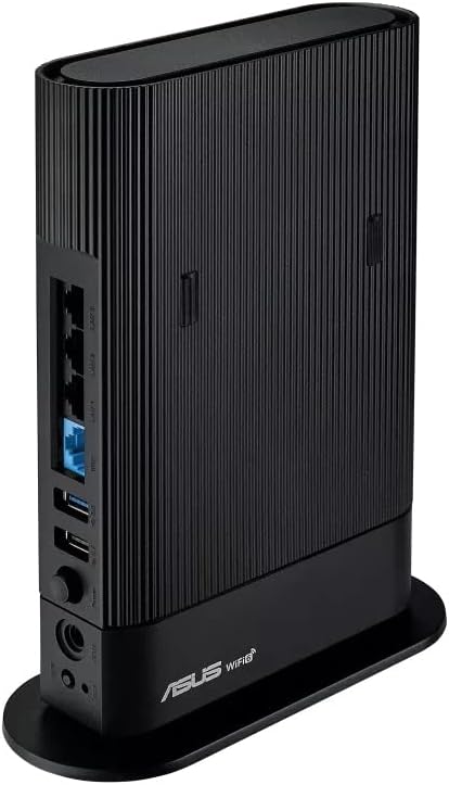 ASUS RT-AX59U - Extendable Wifi 6 Router with Mobile Tethering (Replacement of 4G 5G routers), for home and SMEs, Instant Guard, VPN, parental control, easy configuration, AiMesh, wall mounting