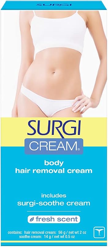 Surgiwax Creme Depilatório Corporal para Pernas e Linha do Biquíni, 56 g + Creme Surgi-Soothe 14 g (SURGI82501)