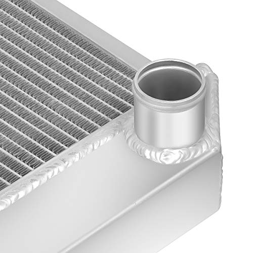 Image of DNA Motoring RA-CHEVYT63-3 3-Row Full Aluminum Radiator Compatible with 1963-1966 Chevy C10 /C20 /C30 /K10 /K30, 1961-1962 Dynamic, 1961-1966 Bonneville /Catalina MT