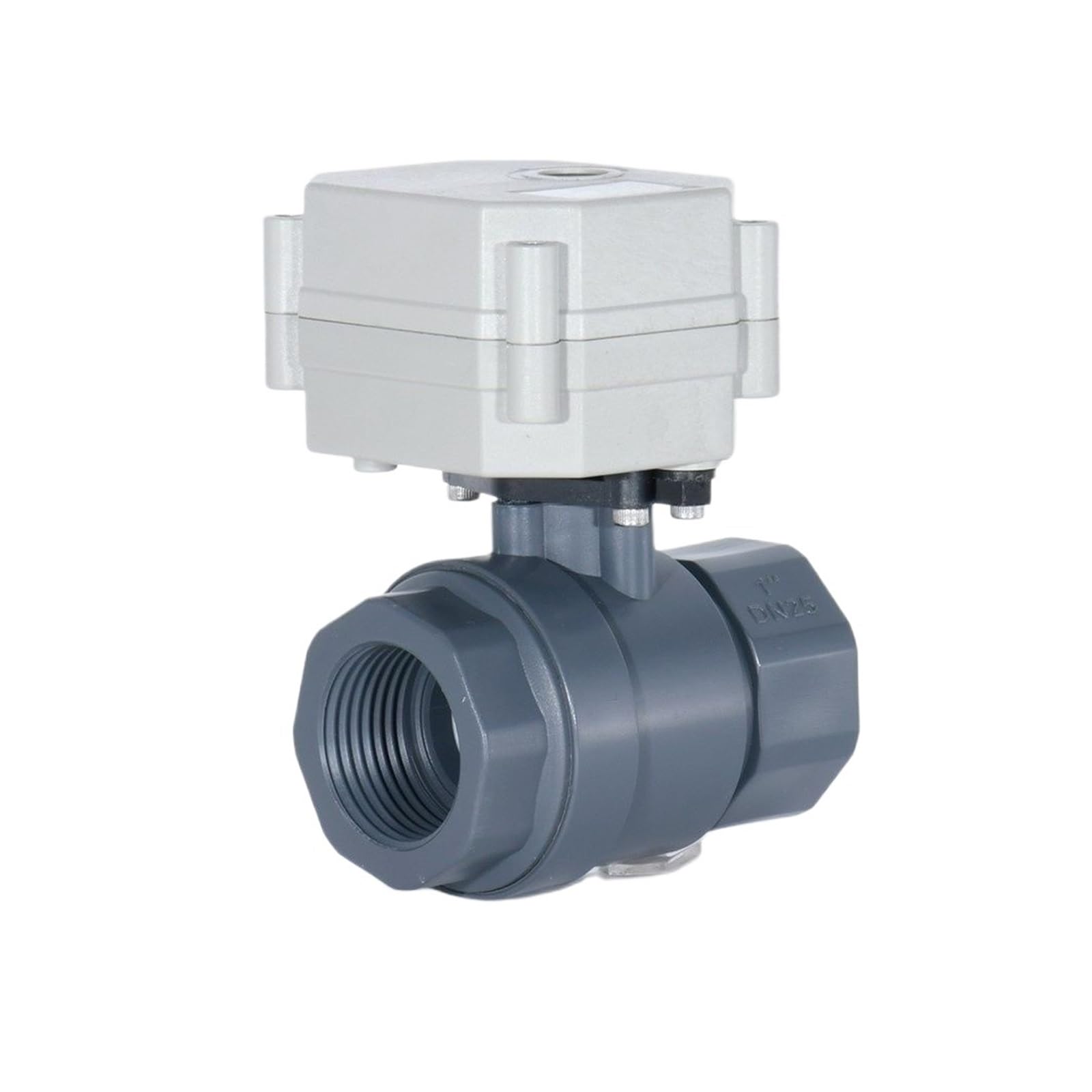 Valvola a sfera elettrica DN15-DN32 1/2"-11/4'' Mini valvola a motorizzata a 2 vie for sistemi di acqua potabile, scaldacqua solari Connessione rapida(DN40,NPT_DC24V_CR201)