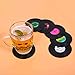 Coasters for Drinks with Gift Box - Set of 6 Colorful Retro Vinyl Record Disk Coasters with Funny Labels-Prevent Furniture from Dirty and Scratched-4.2 Inch