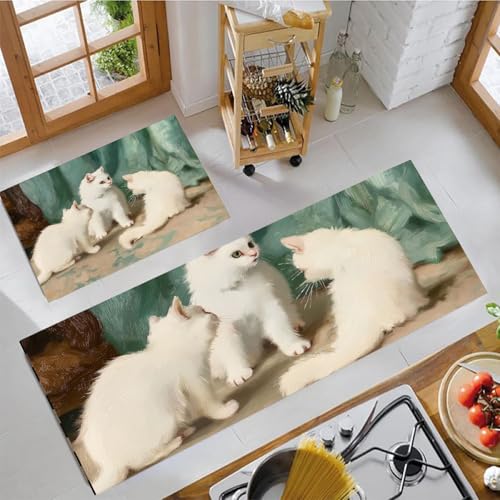 Tapis Cuisine Lavable Eau et Huile pour Sol Propre