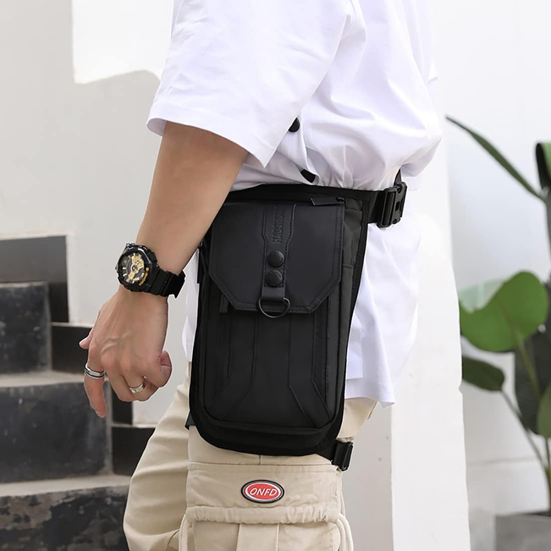 Drop Leg Bag Outdoor Waist Pack for Men Women Motorcycle Bike Cycling Multi-Pocket Waist Fanny Pouch Travel Hiking Climbing Thigh Bag