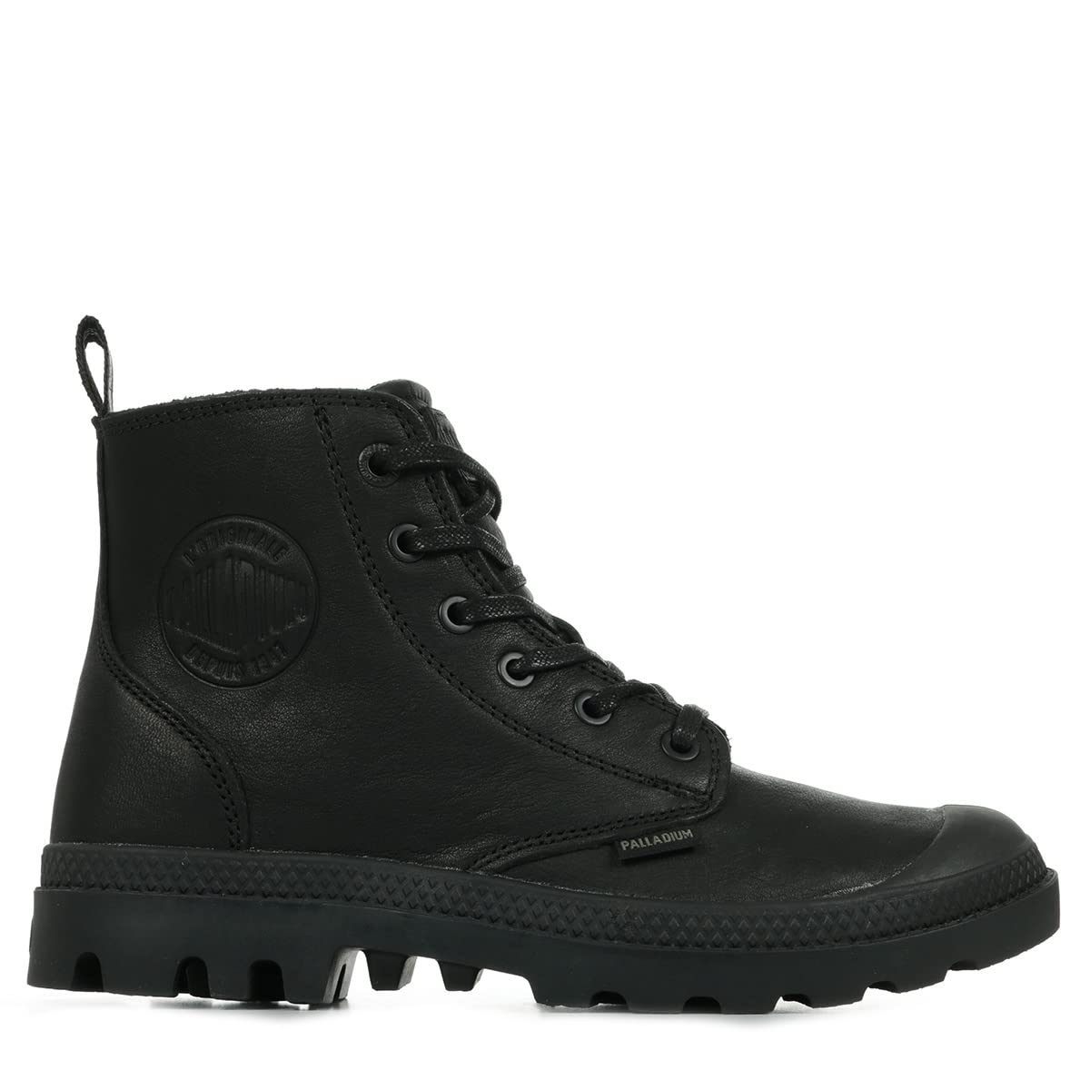 Palladium Unisex Noir Zipped Leather Boots Pampa Hi Ess