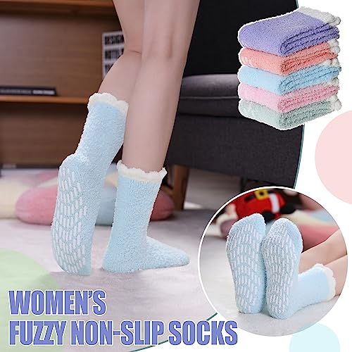 TRUEHAN Slipper Socks for Womens with Grips Hospital Socks Non Slip Socks with Grips for Women3