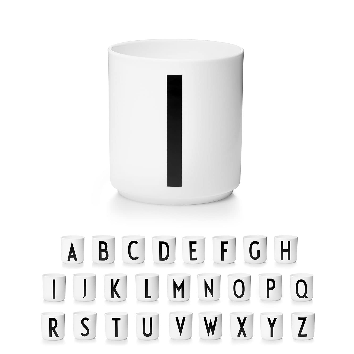 Design Letters Coffee Cup (A-Z) | Gift for Men, Gifts for Women & Friend Gifts | Porcelain Coffee Mug | Personalised Gift | Tea Cup | Initial Mug for Table Decoration | Letter Mug | White Mug 250 Ml