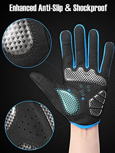 image for COFIT Anti-Slip Cycling Gloves, Full Finger Unisex Gloves Touchscreen 