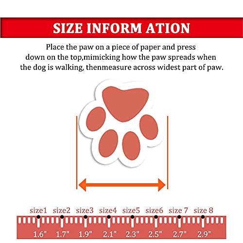 Covertsafe& Dog Boots For Dogs Non-Slip, Waterproof Dog Booties For Outdoor, Dog Shoes For Medium To Large Dogs 4Pcs With Rugged Sole Black-Red, Size 6: （2.9''X2.5'')(L*W) For 52-70 Lbs #TOP3