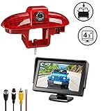 Rückfahrkamera Set Geeignet für Renault Trafic, Opel Vivaro, FIAT Talento , Nissan Primastar (2001-2014) mit dritter Bremsleuchte