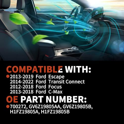 Image of AC Heater Blower Motor with Fan Fit for Ford Escape 2013-2019, Transit Connect 2014-2022, Focus 2012-2018, C-Max 2013-2018,Replacement for OE# 700272, GV6Z19805AA, GV6Z19805B, H1FZ19805A, H1FZ19805B