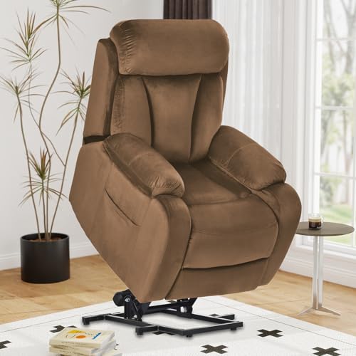 cinkehome Power Lift Recliner Chair for Elderly, Small Electric Recliner