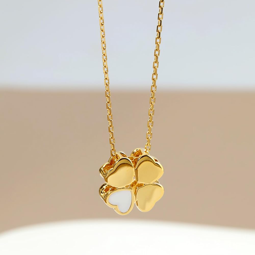 Amazon | [PUCHEN] K18ゴールド 四つ葉 クローバー ネックレス
