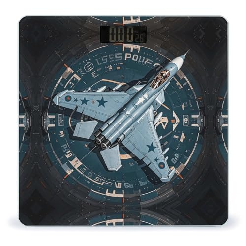 Báscula digital de baño Air Force Fighter Jet 400 lb miniatura 1