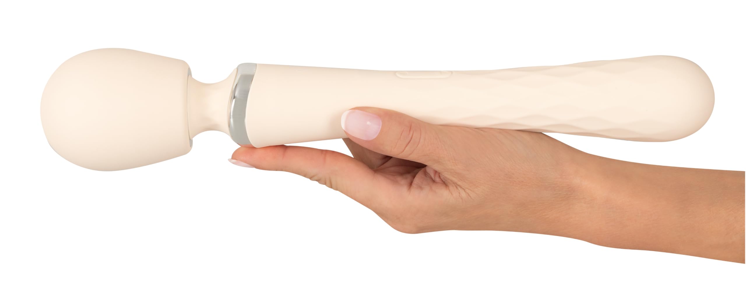 TAVIRO Big Wand Massager Vibrator beidseitig | Massagestab Klitoris-Stimulator | 9 Vibrationsmodi | Silikon wasserdicht wiederaufladbar USB-C | 31,7 cm