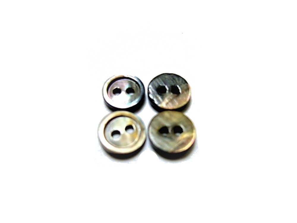 Amazon | 7mm 黒蝶貝 2穴 コップ 貝ボタン 16個入り | ボタン 通販