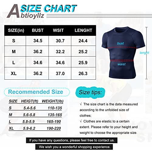 Men's Cool Dry Short Sleeve Compression Shirts Athletic Workout Shirt Sports Baselayer T-Shirts Tops 3 Pack #TOP5