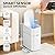 MOPALL Automatic Motion Sensor Bathroom Trash Can with Lid, 3 Gallon Smart Garbage Can, Touchless Trash Can Slim Small Trash Bin Waterproof Wastebasket for Toilet Bedroom Office Kitchen Living Room RV