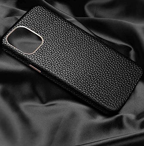 Coque iPhone 12 Pro marron litchi anti-choc évite les rayures d'écran