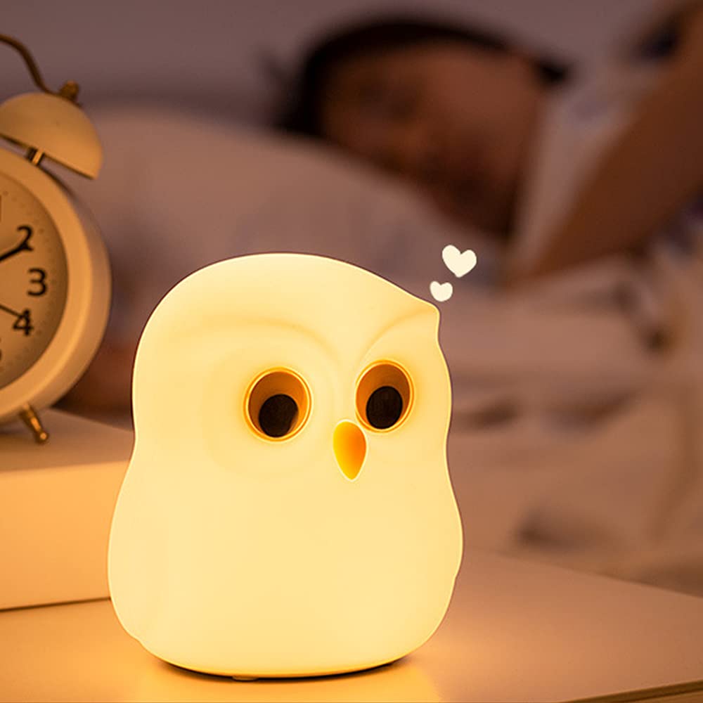 Amazon.co.jp : ナイトライト 授乳ライトフクロウ の常夜灯 カラフル