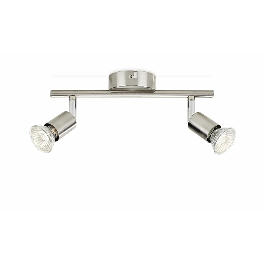 PHILIPS Lighting Limbali, Lampada Faretti da Soffitto, 2 Punti Luce, Acciaio