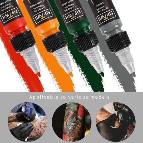 Eiptwh 0.5OZ PACK OF 14 Colors Tattoo Ink Set,15Ml 1/2Oz Tattoo Ink Colors Set thumb #1