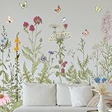 Photo Gallery npcswxq adesivi da parete a forma di papavero con uccello e farfalla per decorazione da parete per camera da letto, soggiorno, ufficio Photo Gallery npcswxq adesivi da parete a forma di papavero con uccello e farfalla per decorazione da parete per camera da letto, soggiorno, ufficio