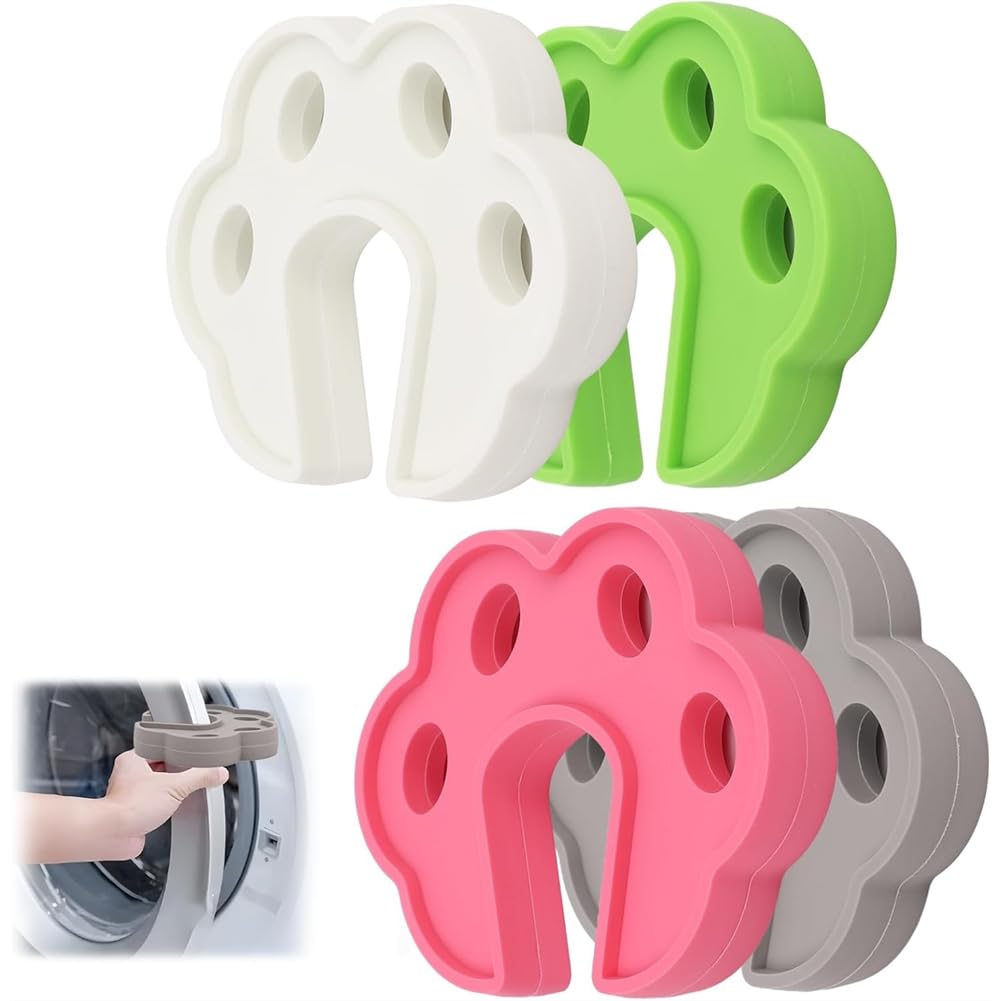 Tuidzljd Washer Door Stopper& 4PCS Washing Machine Door Props, Front Load Dryer Accessory Set