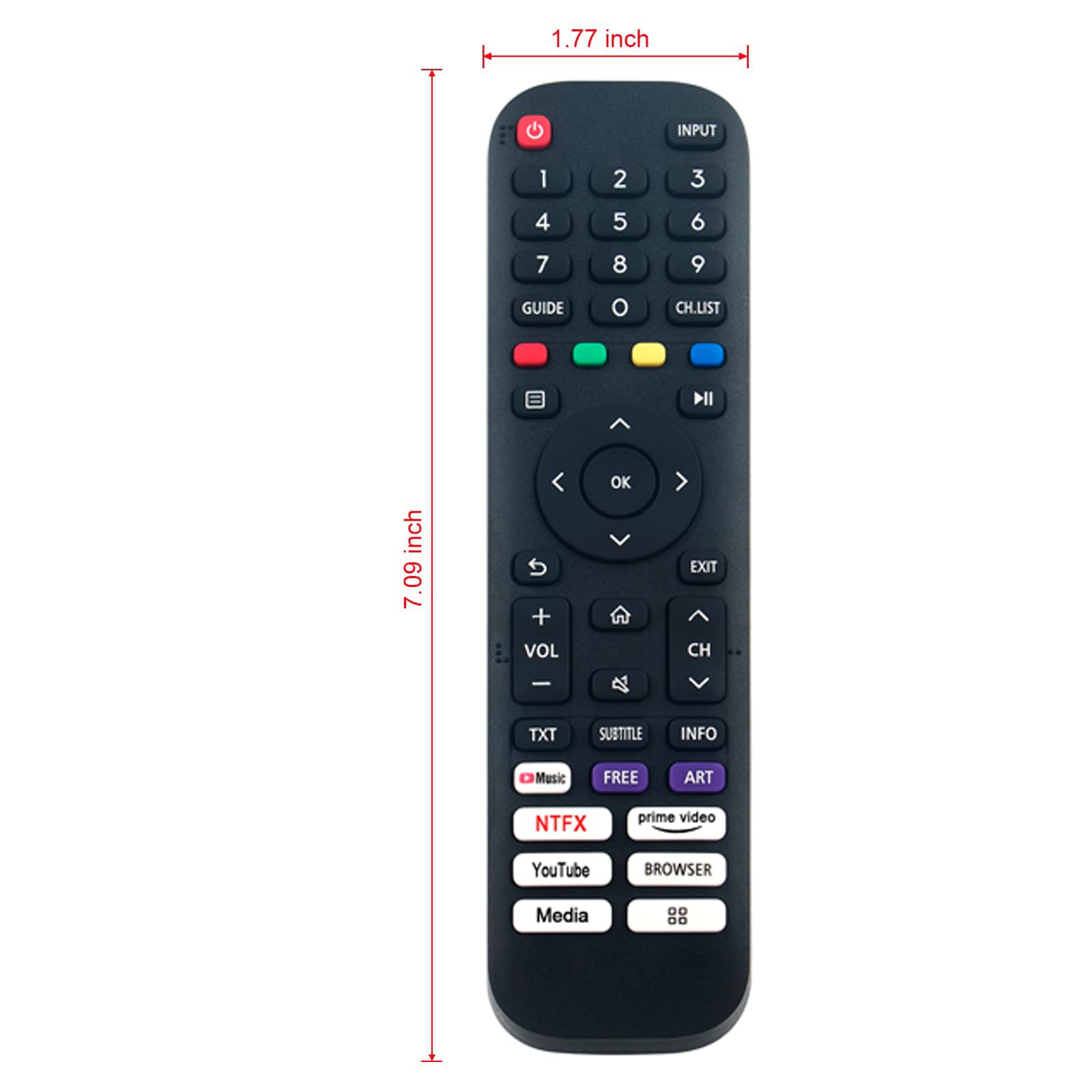 新しいVinabty en-31201?a交換リモートフィットfor Hisenseテレビltdn42?V77us ltdn46?V86us ltdn46?K20us ltd24?V86us ltdn46?K20us ltdn42?V77 Amazon.com: EN-31201A Replace Remote Control fit for Hisense